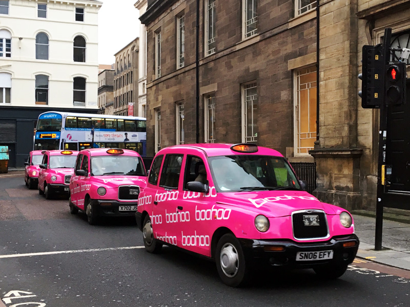 Taxi Advertising Campaigns London Edinburgh Cardiff Belfast Birmingham Coventry Stoke Bristol Swindon Oxford Reading Southampton Nottingham Sheffield Leeds Manchester Liverpool Newcastle Glasgow Falki...