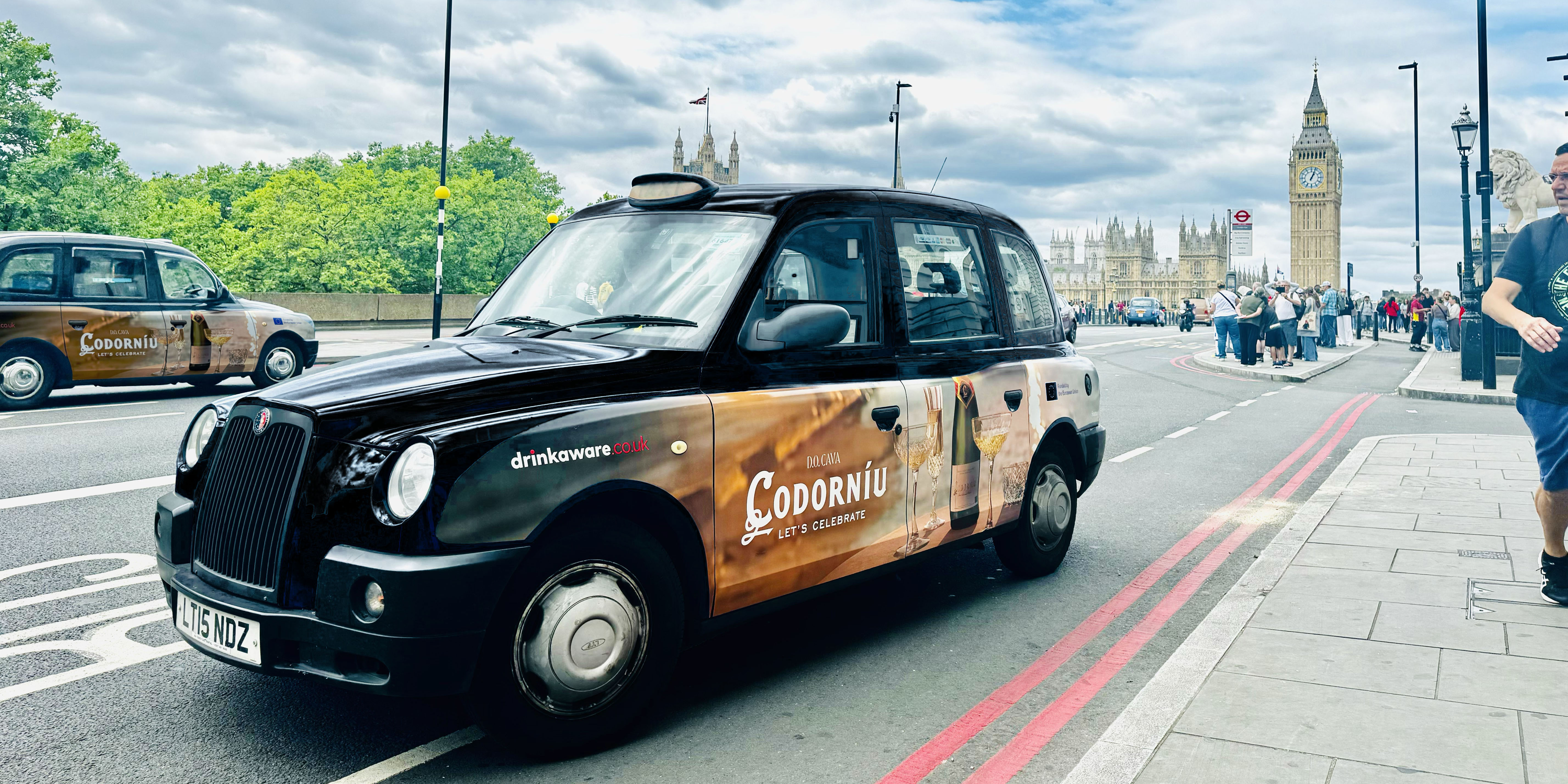 Codorniu London Taxi advertising