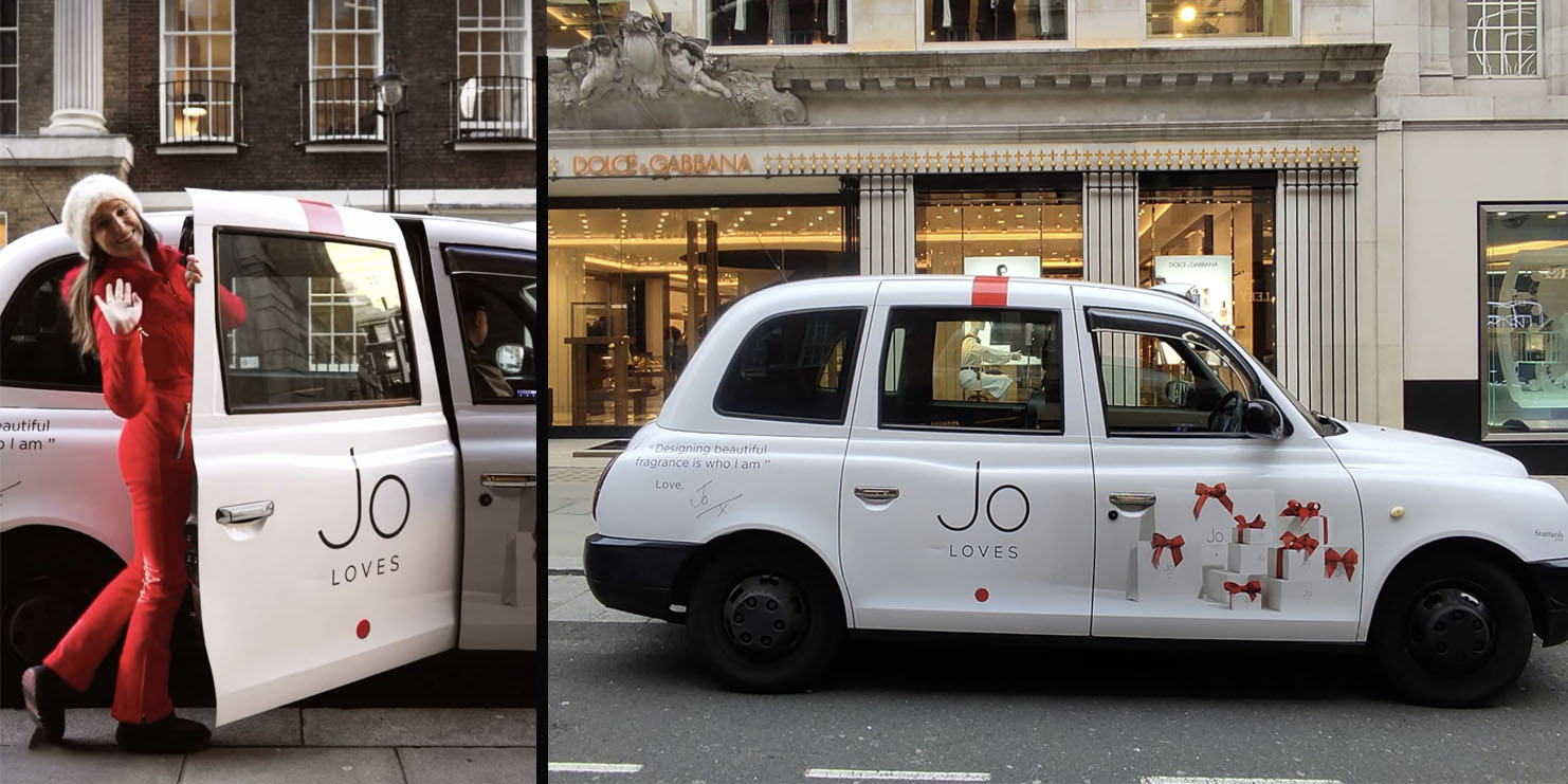 Jo Loves London Taxi Advertising